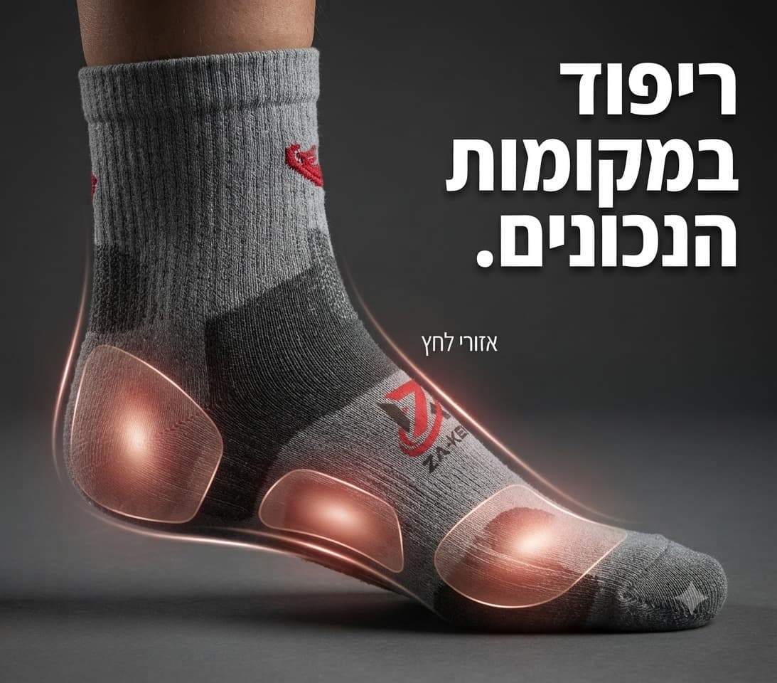 ריפוד אנטומי באזורי הלחץ הנכונים — Za-Ken COPPER-PULSE PRO